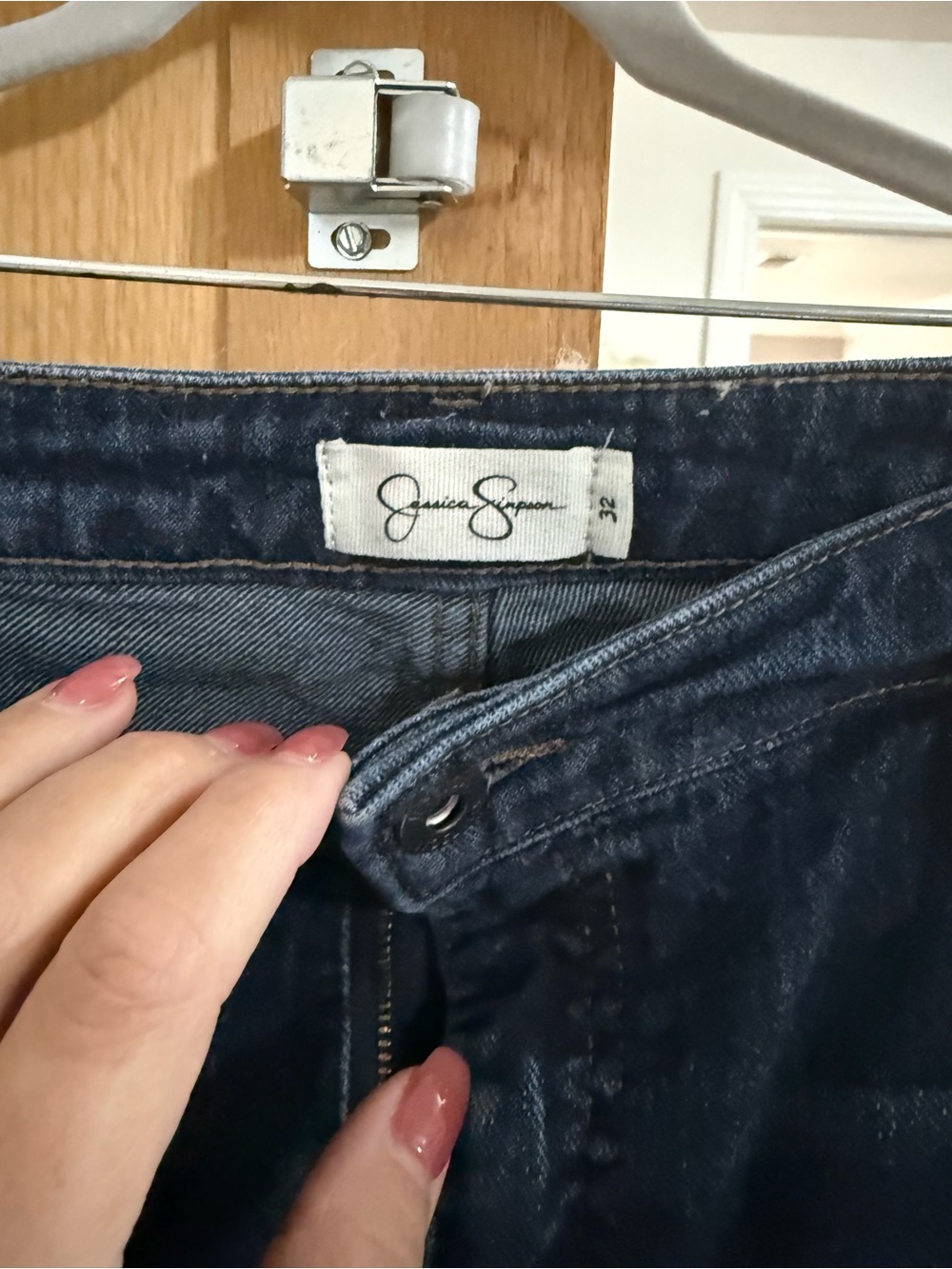 Jessica Simpson Dark Blue Wide Leg Jeans - Picture 3 of 3